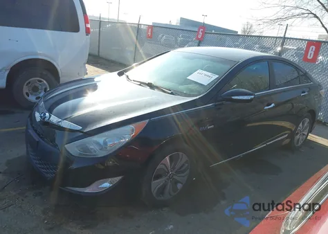 2013 Hyundai Sonata Hybrid Limited z USA, uszkodzony, nr VIN KMHEC4A41DA084654